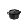 marque pas cher STAUB Cocotte Fonte Ronde 26 Cm Noir Mat 5,2 L 5