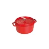 vente pas cher en ligne STAUB Cocotte Fonte Ronde 26 cm Rouge Cerise 5,2 L 8