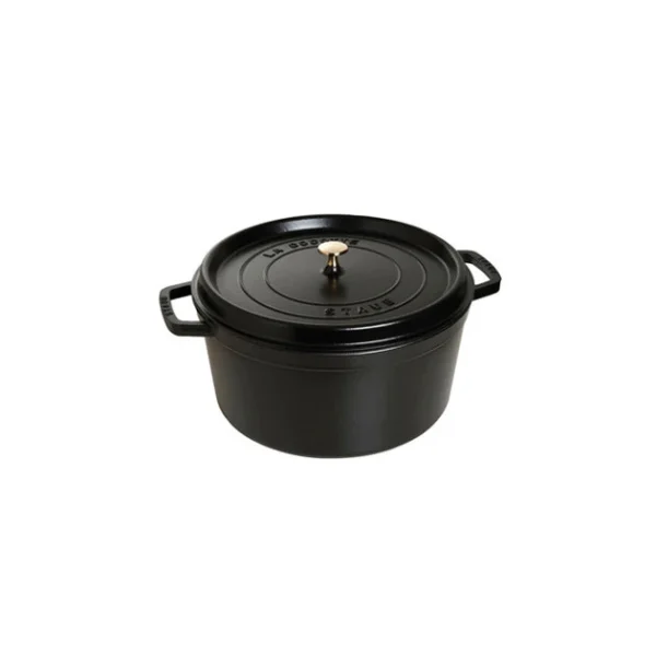 STAUB Cocotte Fonte Ronde 28 Cm Noir Mat 6,7 L vente en ligne pas cher 1