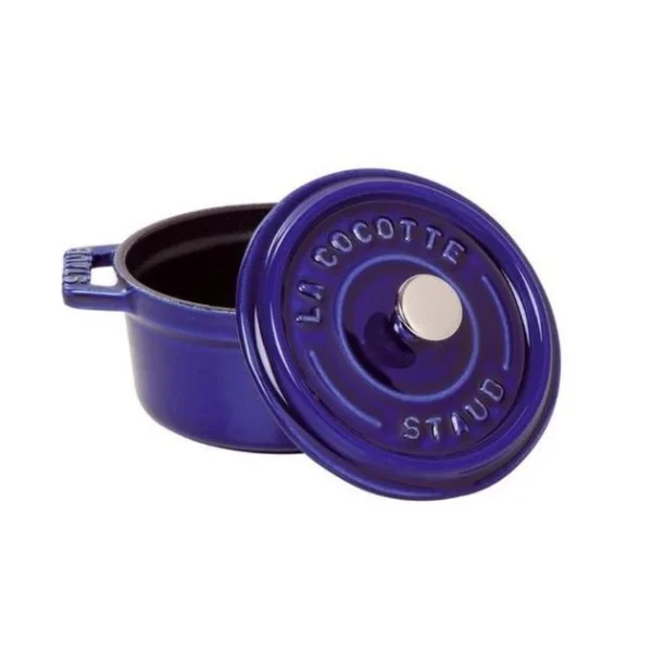 STAUB Cocotte Fonte Ronde 30 cm Bleu Intense Majolique 8,35 L marque pas cher 3