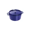 STAUB Cocotte Fonte Ronde 30 cm Bleu Intense Majolique 8,35 L marque pas cher 10