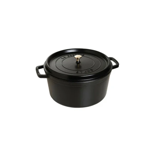 STAUB Cocotte Fonte Ronde 30 cm Noir Mat 8,35 L officiel 1