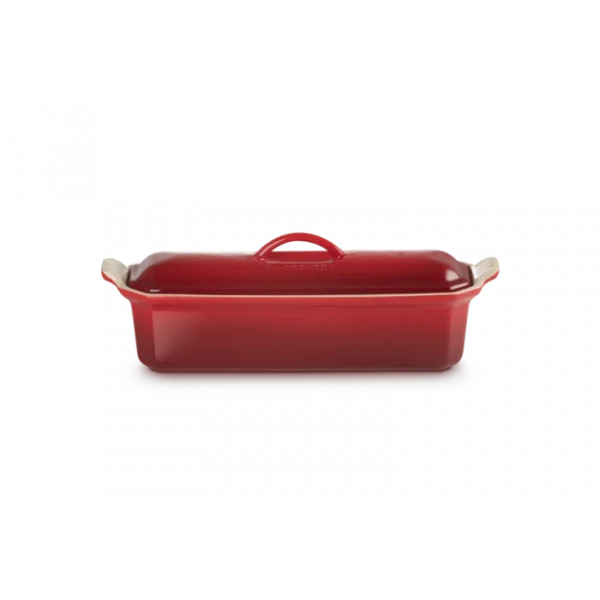 Terrine Rectangulaire En Céramique Avec Presse 32 Cm Cerise Le Creuset Meilleur Service 1