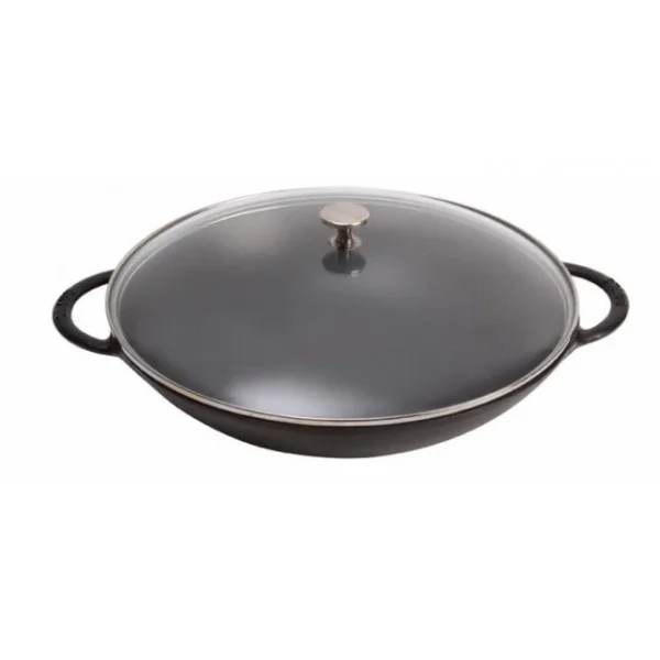 Wok en Fonte 37 cm Noir Staub Retour gratuit en magasin. 3