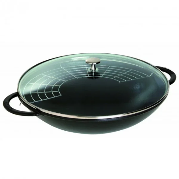 Wok en Fonte 37 cm Noir Staub Retour gratuit en magasin. 1